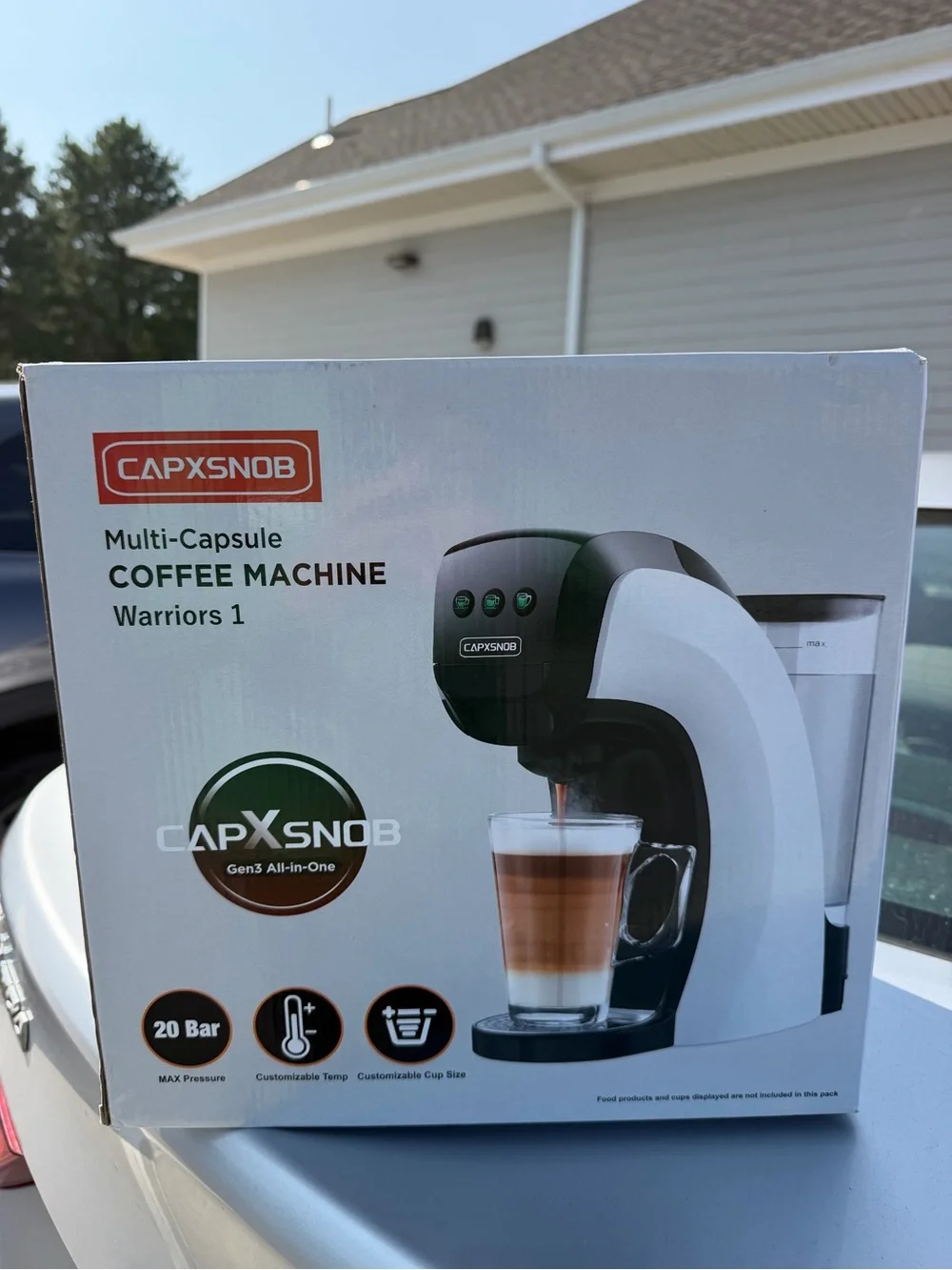 White Multi-Capsule Coffee Machine - Warriors 1